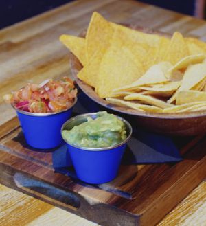 Chips and dips at Illegal Jack's, Edinburgh at Illegal Jack's in Edinburgh