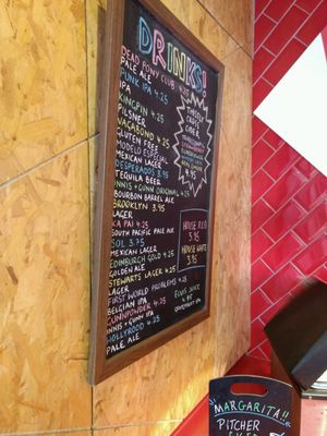 drinks at Illegal Jack's in Edinburgh