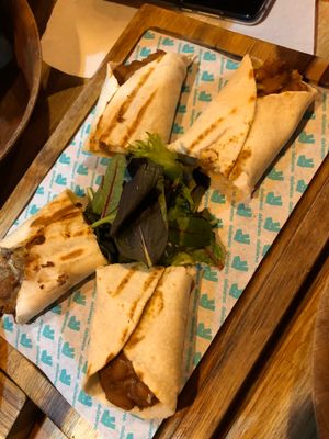 Vegan Haggis Quesadillas  at Illegal Jack's in Edinburgh