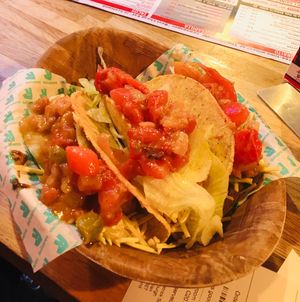 Jackfruit carnitas tacos at Illegal Jack's in Edinburgh