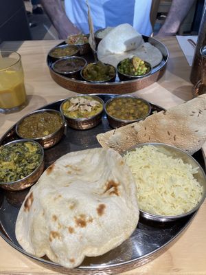 Deux thalis   at Hindusthali in Montreal