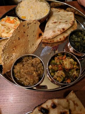 Thali C at Hindusthali in Montreal