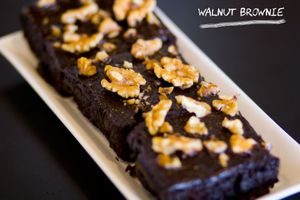 Chocolate Walnut Brownies! at The VOV in Negombo