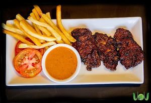 Guilt-free steak!
No animals were harmed in the making of this delicious BBQ mock steak. at The VOV in Negombo