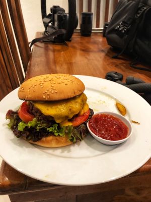 Silverstone cheese burger 🤤 at The VOV in Negombo