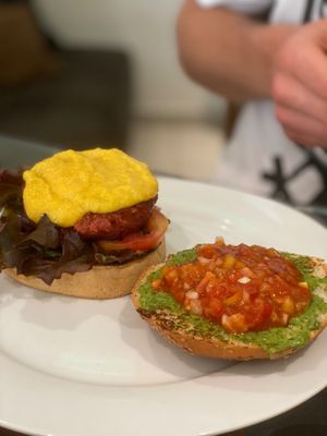 Mexican burger.  at The VOV in Negombo