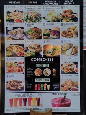 Menu at Common Grounds Cafe in Vientiane