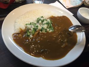 Okra-mushroom curry at Coco Ichibanya - Sumida in Tokyo