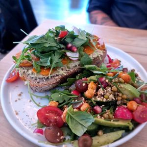 toast with carrot lox (12€) at Life Bar in Leuven