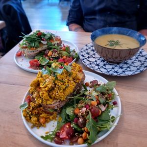 our lunch at Life Bar in Leuven