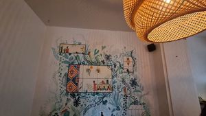 interior - wall decoration at Life Bar in Leuven