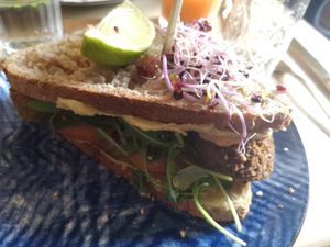 Falafel sandwich at Life Bar in Leuven