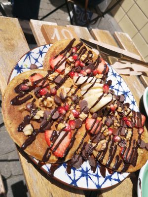 New pancakes chocolate at Life Bar in Leuven