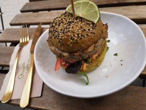 Dutch Weed Burger at Life Bar in Leuven