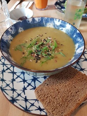 leek soup at Life Bar in Leuven