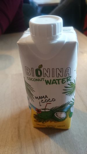 Coconut water at Life Bar in Leuven