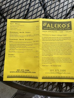   at Aleko's Village Cafe in Middletown