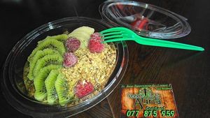 Raw Dishes at Veggie Bar Aura in Prilep