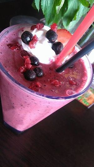Berry Delicious Smoothie ! at Veggie Bar Aura in Prilep