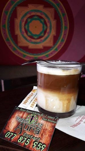Cocktail coffees can do great combinations with liquors ,chocolate at Veggie Bar Aura in Prilep