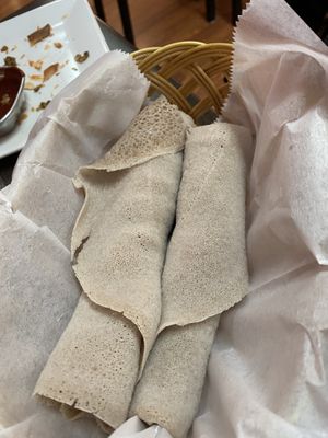 Injera  at Enatye Ethiopian in Herndon