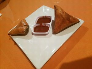 veggie sambusas  at Enatye Ethiopian in Herndon