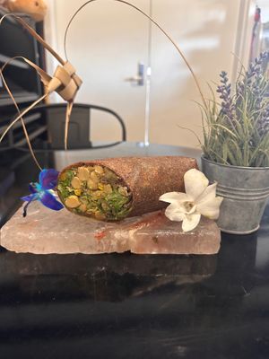 The Greek chick at Vegan Farmacy in Fort Pierce