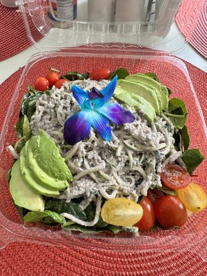 Zoodle salad   at Vegan Farmacy in Fort Pierce