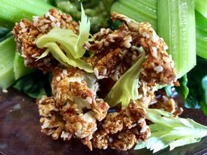 “NoBones” close up....Buffalolicious at Vegan Farmacy in Fort Pierce