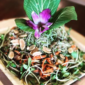 Thai me up Pad Thai....What an amazing raw vegan lunch... at Vegan Farmacy in Fort Pierce