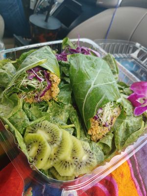 "Tuna" wrap at Vegan Farmacy in Fort Pierce