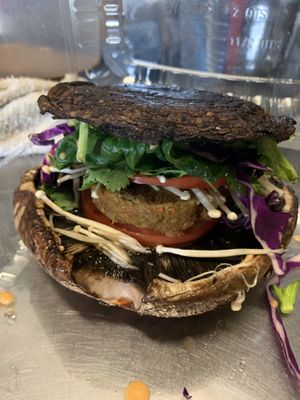 🍄CREATION ALERT🍄 
Walnut pate, in between sweet and spicy Portabella bun! SO GOOD RAW VEGAN FOOD, limited specials daily
Located @ 
3475 S. US Hwy 1
Fort Pierce, FL 34982 at Vegan Farmacy in Fort Pierce