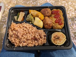 Hamburger lunch bento Box at Gen 玄 in Kyoto