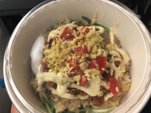 Taco rice!  I never had this yummy taco rice before.  It's not a big portion but very filling your tummy and soul.   at Gen 玄 in Kyoto