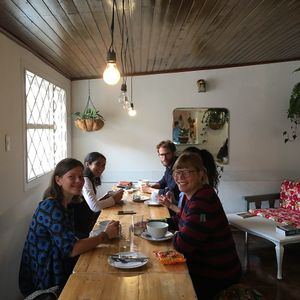 vegan lunch in El Herbario at Casa Herbolario in Bogota