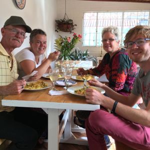 Family lunch! at Casa Herbolario in Bogota