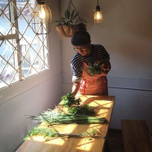We love working with medicinal herbs at Casa Herbolario in Bogota