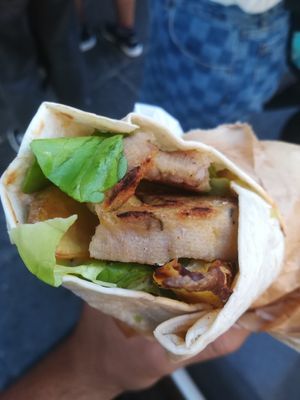 Wrap con Seitan Ripieno at Officina Vegana in Naples