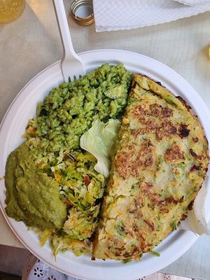 Omelette platter 2 at Officina Vegana in Naples
