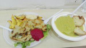 Seitan etc, menu option at Officina Vegana in Naples