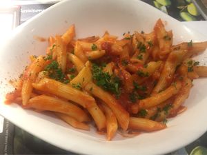 Pasta All’Arrabbiata without parmesan at Vapiano in Marne-la-vallee