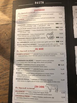 Vegan Pasta at Vapiano in Saint-herblain