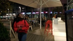 Outside at Vapiano in Geneva