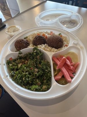 Falafel plate   at Mezza Lebanese Kitchen in Upper Tantallon