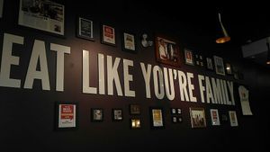 wall at Mezza Lebanese Kitchen in Upper Tantallon