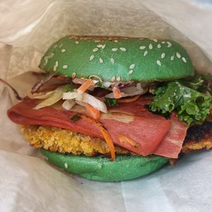 Chkn schnitty burger at SoulPod Foods in Croydon