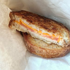Cheese tomato toastie at SoulPod Foods in Croydon