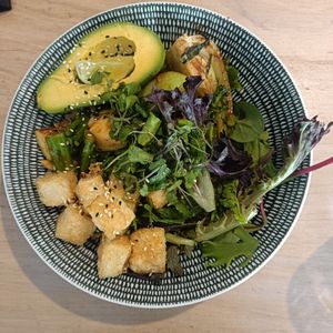 Seared greens bowl at SoulPod Foods in Croydon