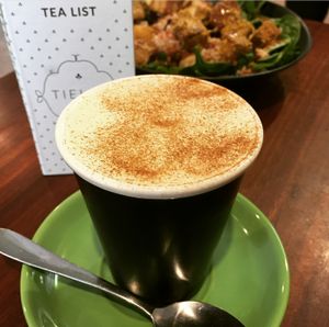 Tumeric latte at SoulPod Foods in Croydon