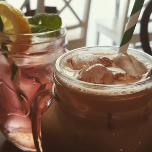 Iced tea & iced chocolate at SoulPod Foods in Croydon